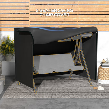 Garden Furniture Protector Patio Swing Chair Cover Black