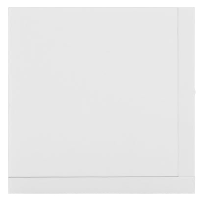 Wall Mount 84 CD / 56 DVD/Blu-ray/ Media Storage Rack 4 Cubes Wooden Shelf Organizer Unit Bookcase Display (White)