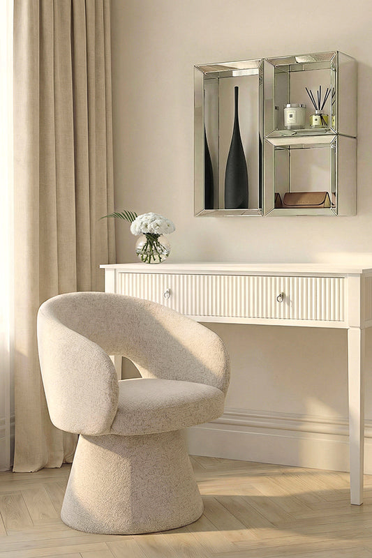 Uno - Mirrored Wall Shelves - 2 Square & 1 Rectangle