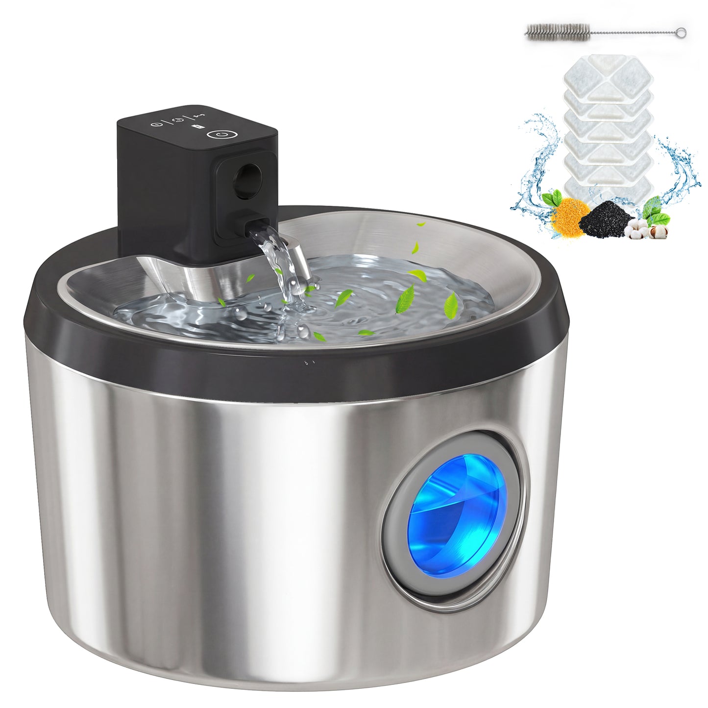 Wireless 4L Cat Water Fountain for Drinking Stainless Steel Cordless