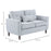 Two-Seater Sofa, with Pillow - Grey