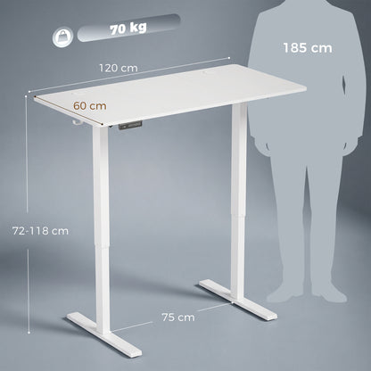 Standing Desk Memory Control Adjustable White