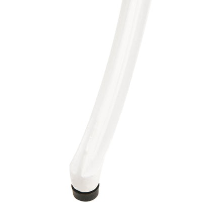 3PCs Garden Bistro Set Cast Aluminium Round Table with 2 Chairs White