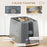 1.7L 3000W Fast Boil Kettle & 2 Slice Toaster Set, Kettle and Toaster Set with Auto Shut Off, Browning Controls, Grey