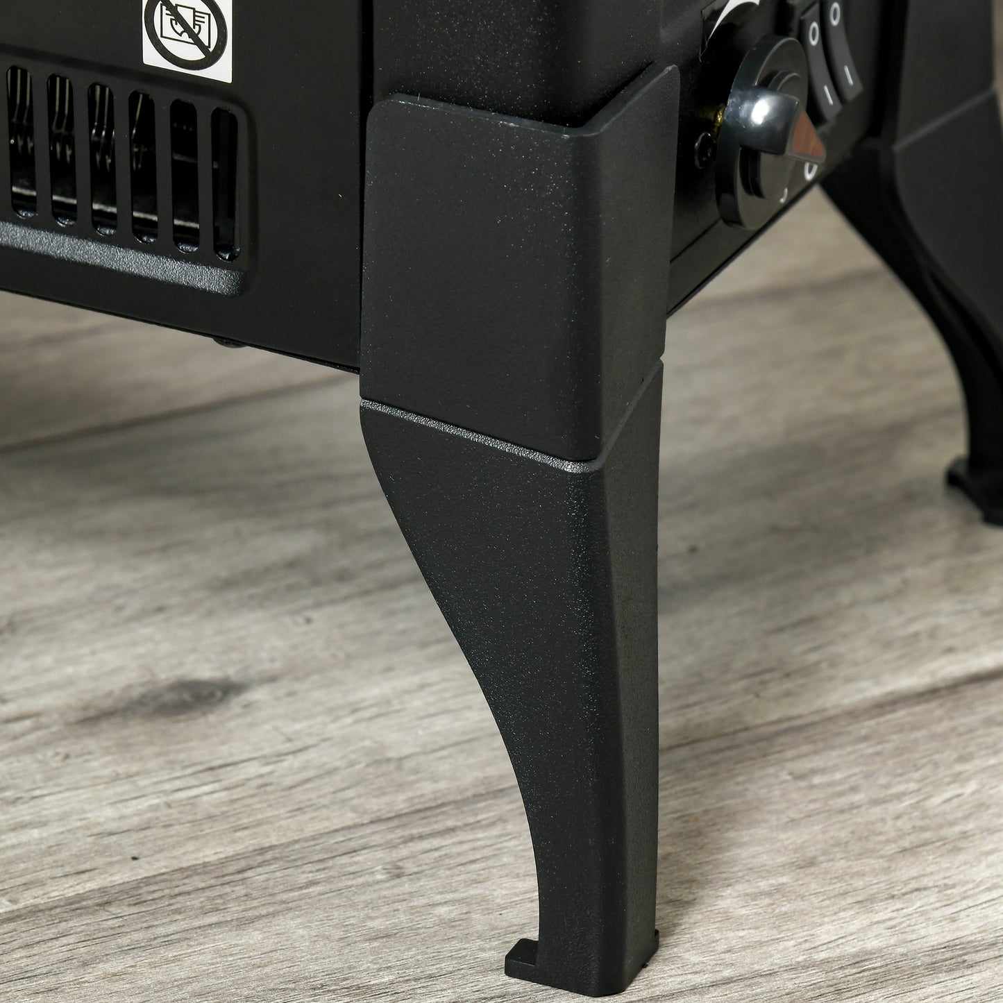 Electric Fireplace Stove, Freestanding Fireplace Heater W/ Flame Effect