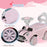 Ride On Car Foot To Floor Sliding Car w/ Air Horn - Pink