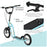 Kids Stunt Scooter with 12" Rubber Wheels, Adjustable Handlebar, Blue