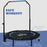 40" Foldable Mini Fitness Trampoline w/ Foam Handle, Blue