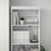 180cm Tall Bookshelf Free Standing Storage Shelf Unit with Storage White