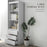 180cm Tall Bookshelf Free Standing Storage Shelf Unit with Storage White