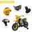 Kids Electric Motorbike Child Ride on Motorcycle 6V Battery Scooter (Yellow)