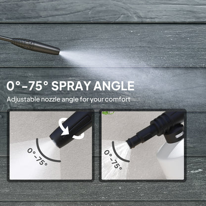 1600W Power Washer 130 Bar Pressure Washer 6M Hose, Nozzle, Green