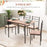 5 Piece Dining Table and Chairs Set, Space Saving Table and 4 Chairs