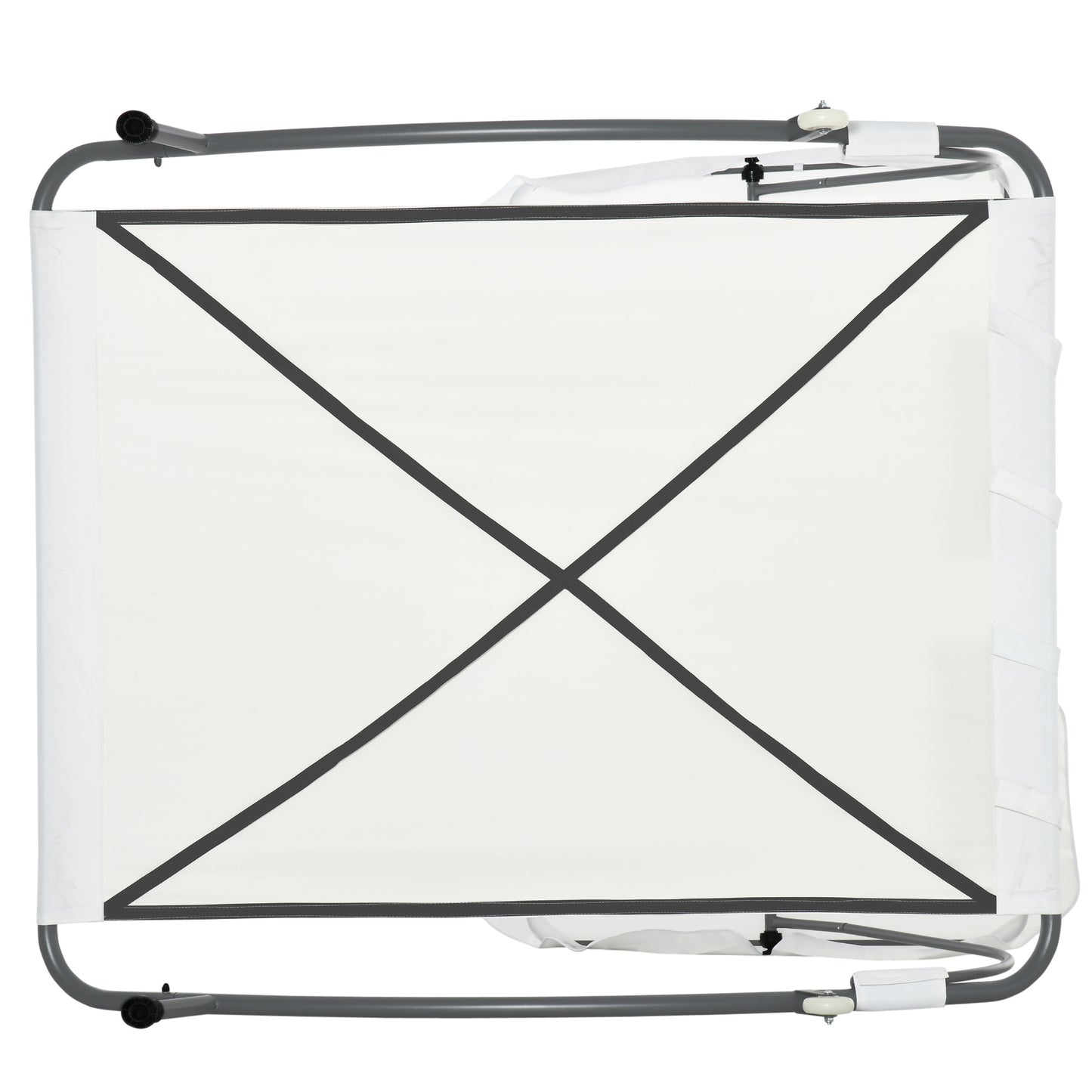 Garden Double Hammock Sun Lounger Day Bed Canopy 2 Pillows w/ Stand New