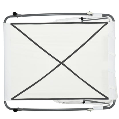 Garden Double Hammock Sun Lounger Day Bed Canopy 2 Pillows w/ Stand New