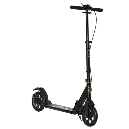 Adult Teens Kick Scooter Fold Adjust 14+ w/ Rear Wheel&Hand Brake Black