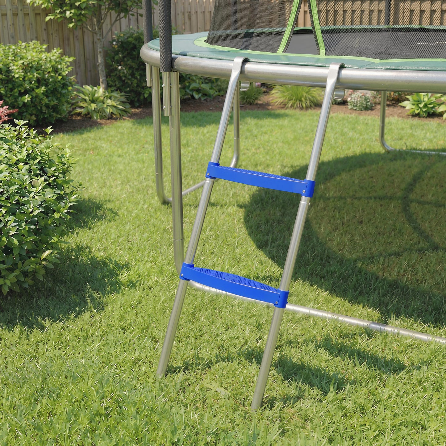 Trampoline Ladder, 2-Steps with Horizontal Wide Steps