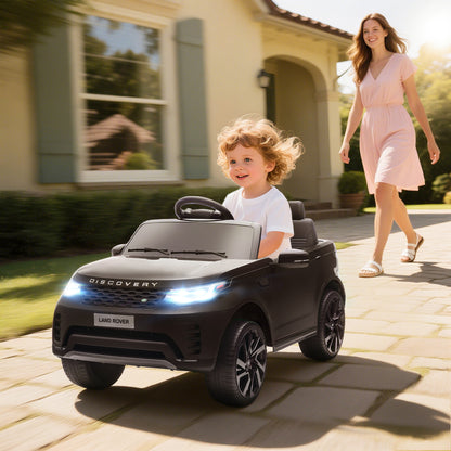 Land Rover Discovery Licensed 12V Kids Electric Car w/ Remote Black