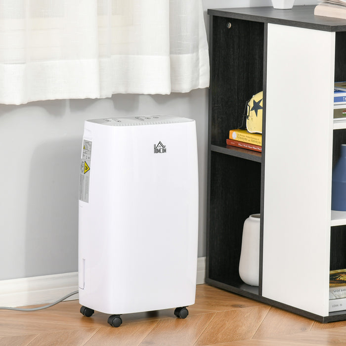 12L/Day 2500ml Dehumidifier for Home with 24H Timer and 2 Speed Modes