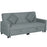 Reversible L-Shaped Sectional Sofa Bed with Cushions, Grey