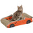 2 in 1 Cat Scratching Board with Catnip, Car-shaped Cat Scratch Bed