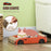 2 in 1 Cat Scratching Board with Catnip, Car-shaped Cat Scratch Bed