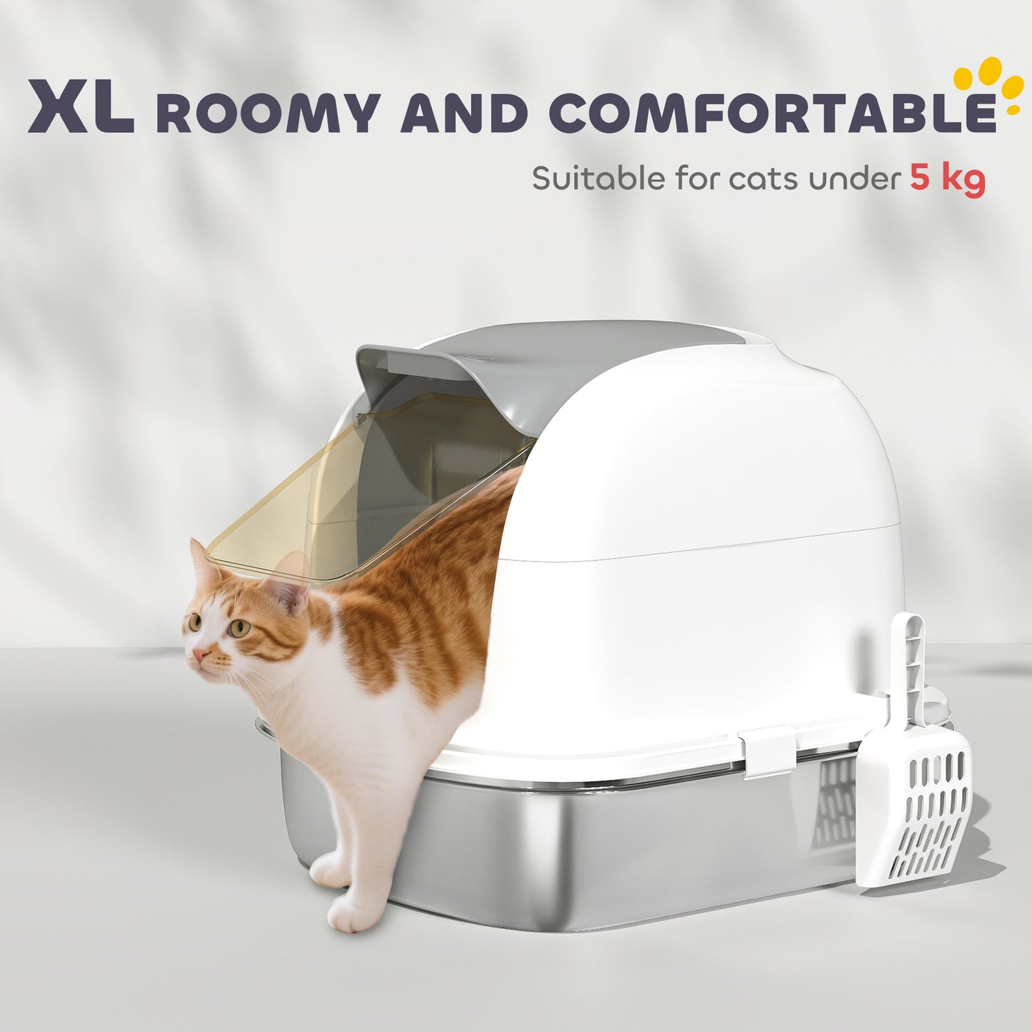 Stainless Steel Cat Litter Tray with Lid