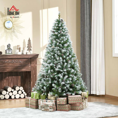 6FT Artificial Christmas Tree Xmas Indoor Decoration, Automatic Open