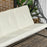 3 Seater Canopy Swing Chair Porch Hammock Bed Rocking Bench Cream White