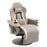 Manual Recliner Chair Armchair PU Leather Lounge Chair w/ Adjustable Leg Rest, 135¬∞ Reclining Function, 360¬∞ Swivel, Grey