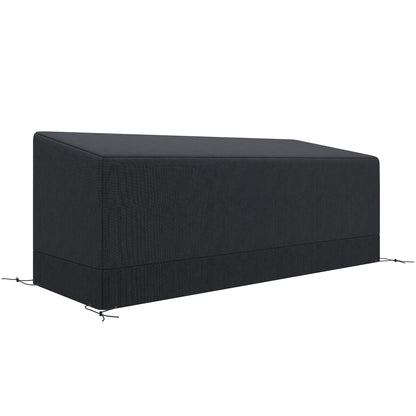190x72x76cm Rectangular Patio Furniture Cover for Chairs Black