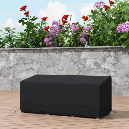 190x72x76cm Rectangular Patio Furniture Cover for Chairs Black
