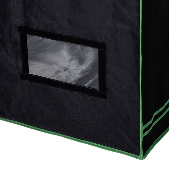 Hydroponic Plant Grow Tent, 80L x 80W x 160Hcm-Black/Green