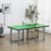 182cm Mini Tennis Table Folding Ping Pong Table with Net Multi-Use Table for Indoor Outdoor Game, Green