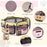 Fabric Pet Dog Cat Puppy Playpen Rabbit Guinea Pig Play Pen in Pink Small L37 x H37cm x D90cm