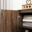 Sideboard Storage Cabinet with Luxurious Steel Lines Steel Legs Brown