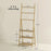 3-Tier Folding Bamboo Bathroom Storage Shelving Unit with Towel Bars