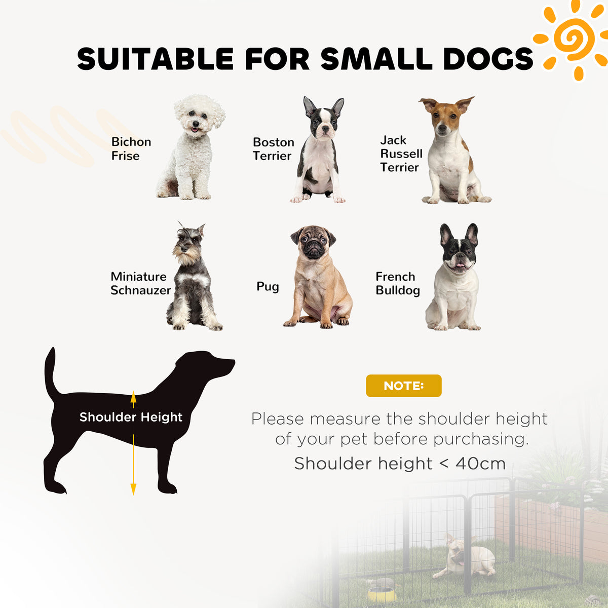 2 Piece Dog Pen Expansion Pack for 60cm High Pet Playpen for S Dogs
