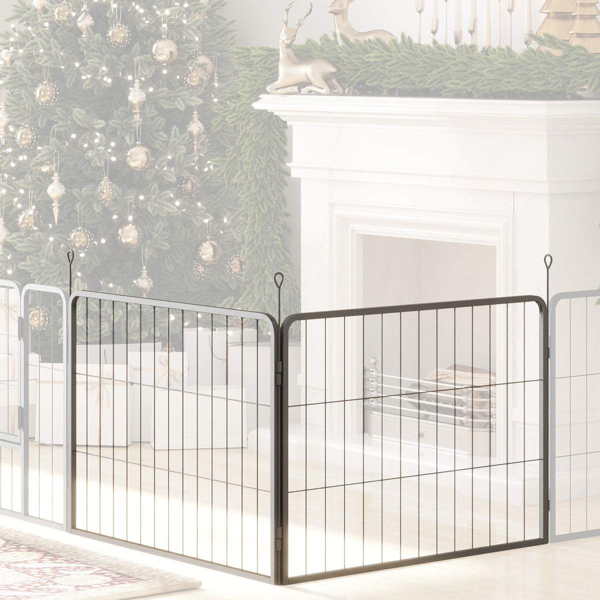 2 Piece Dog Pen Expansion Pack for 60cm High Pet Playpen for S Dogs