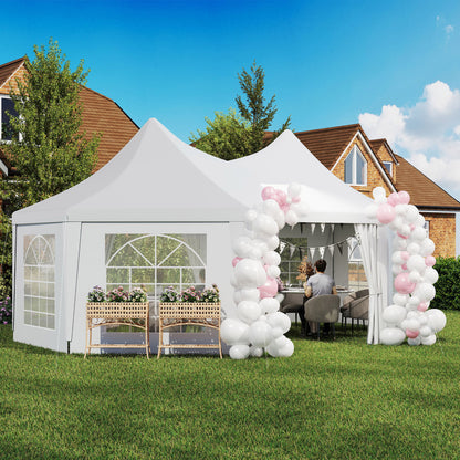 6.8 x 5m Garden Octagonal Gazebo Party Wedding Tent Heavy Duty Marquee