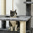 184cm Cat Tree for Indoor Cats, Modern Cat Tower with Cat Bed - Grey