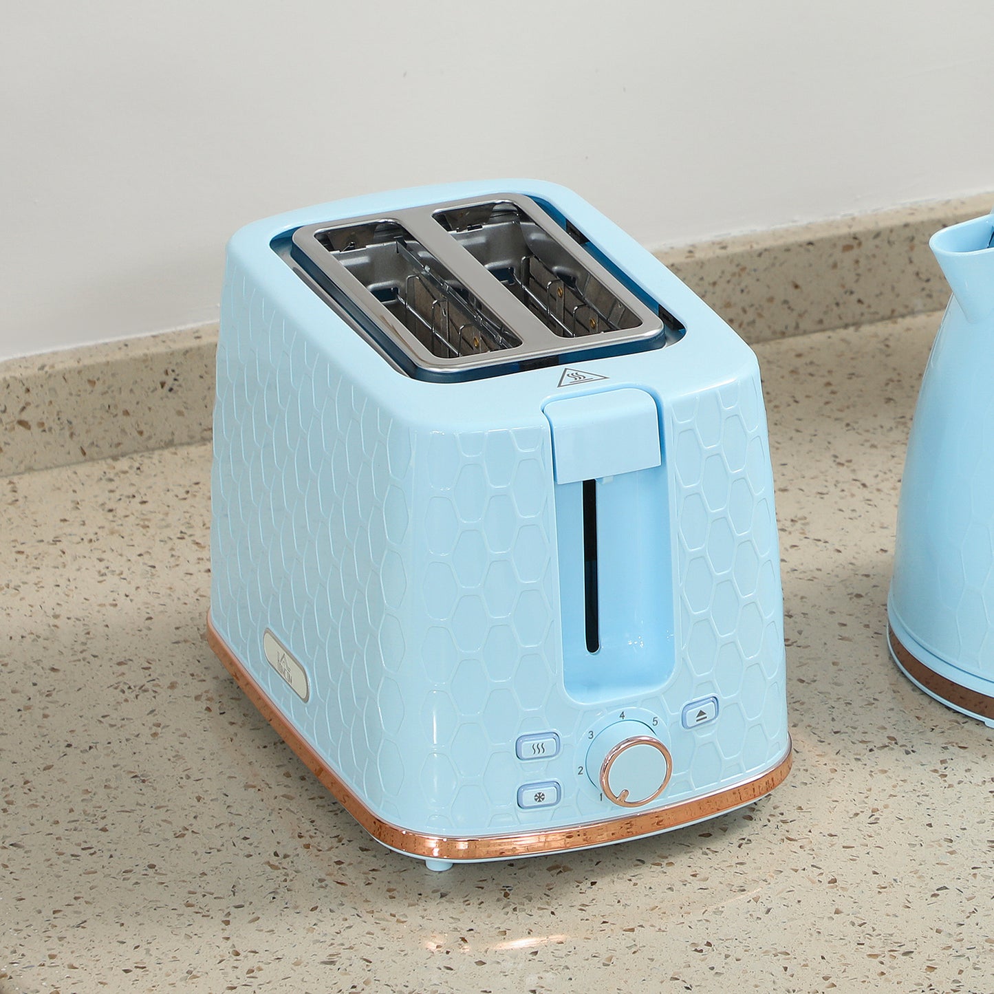 Kettle and Toaster Set 1.7L Kettle & 2 Slice Toaster Set, Light Blue