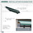 2.5m x 2m Garden Patio Manual Awning Canopy Sun Shade Shelter Retractable with Winding Handle Green