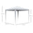 2.7m x 2.7m Garden Gazebo Marquee Party Tent Wedding Canopy Outdoor, White