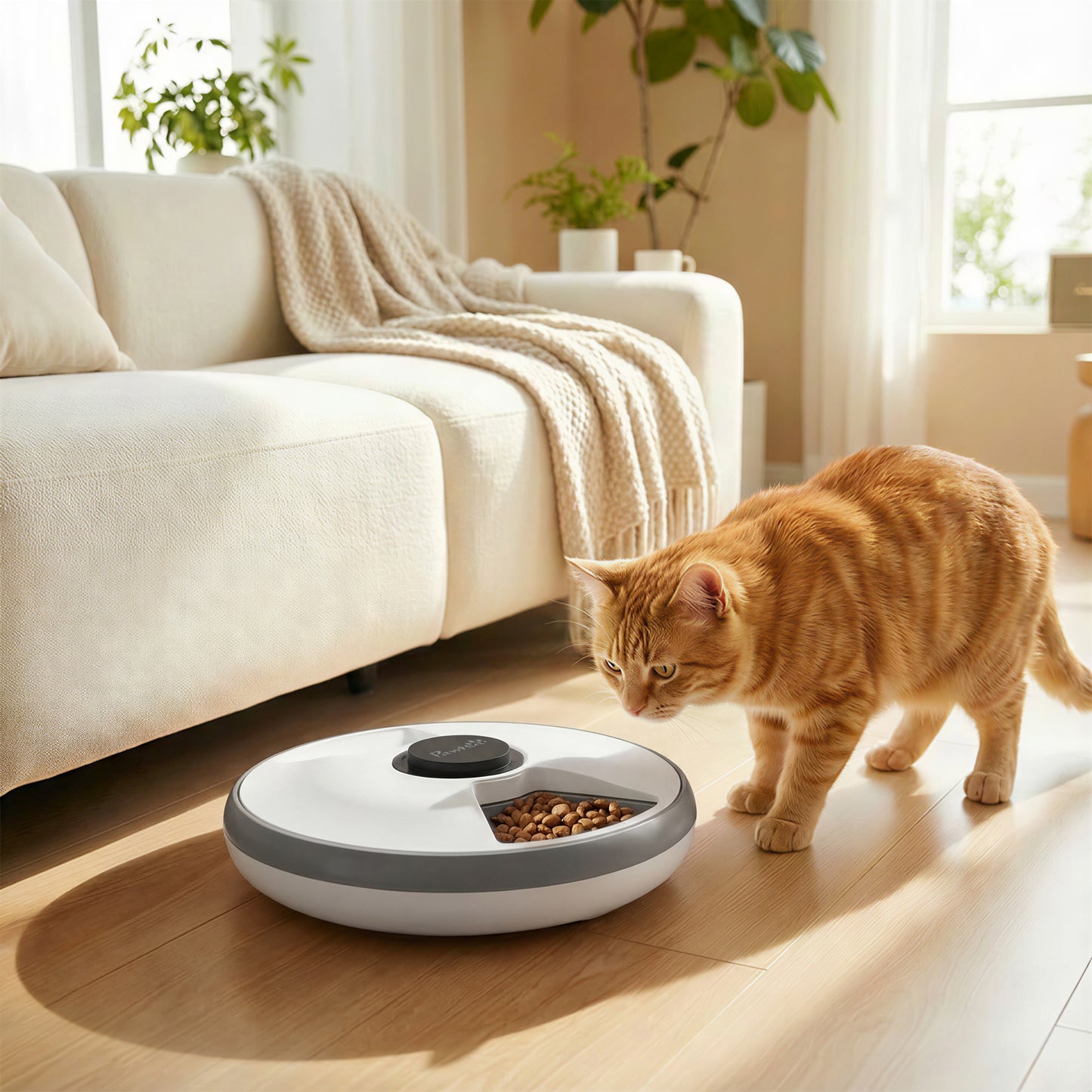 Automatic Cat Feeder Programmable Timer for 6 Meals
