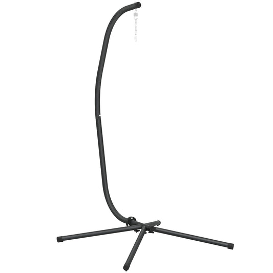 Hanging Egg Chair Stand Only, Hammock Chair C-Stand, Black