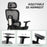 Ergonomic Office Chair Swivel Computer Chair with 3D Armrest Black