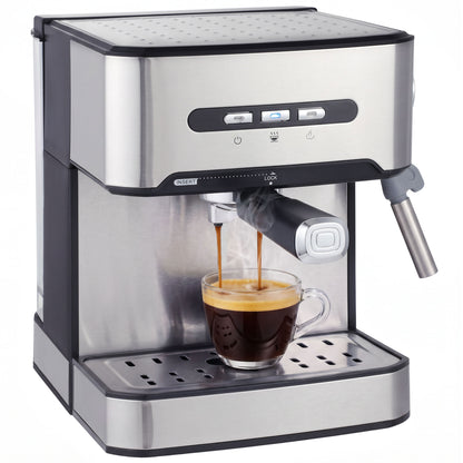 Espresso Machine, 20-Bar, Semi Automatic, Black