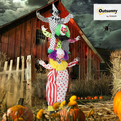 Sound Activated Stackable Halloween Animatronics Clowns