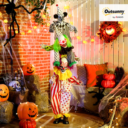 Sound Activated Stackable Halloween Animatronics Clowns